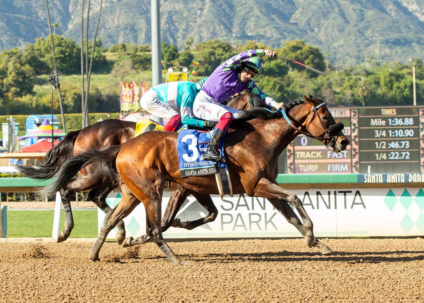 Stronghold takes Santa Anita Derby, punches ticket to Kentucky Derby